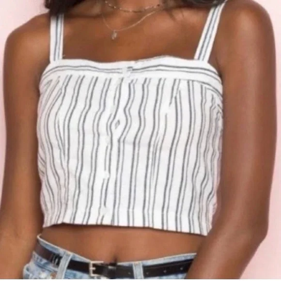 Brandy Melville striped corset crop top. - Picture 9 of 9